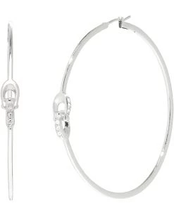 COACH Interlock C Hoop Earrings