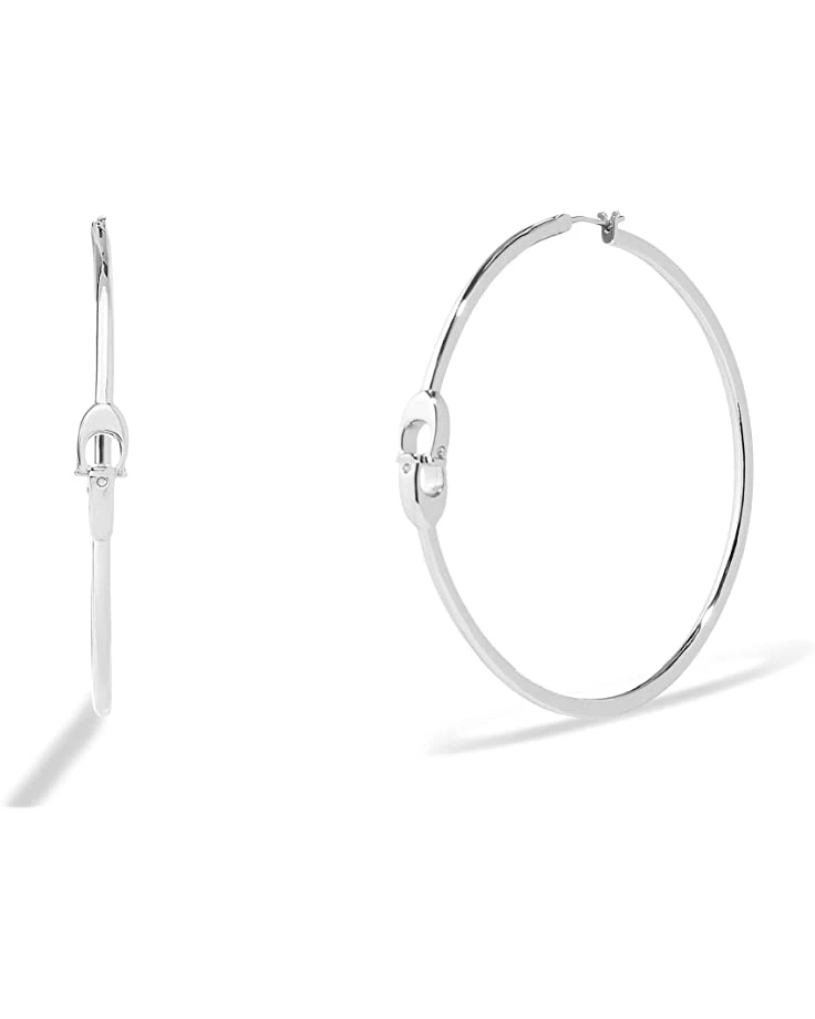 COACH Signature Hoop Earrings 4 COACH Signature Hoop Earrings - Image 2