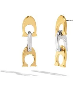 COACH Signature Chunky Link Earrings