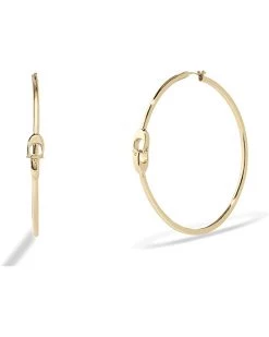 COACH Signature Hoop Earrings