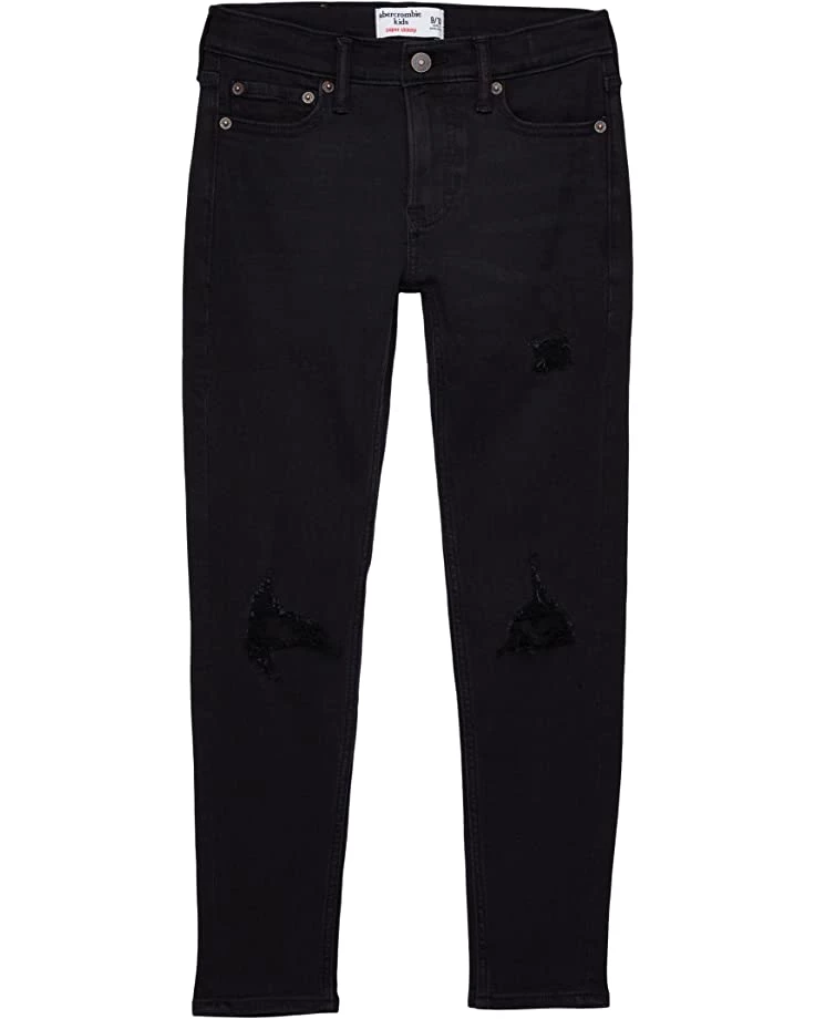 abercrombie kids Ripped Super Skinny Jeans in Black Destroy (Little Kids/Big Kids) 3 abercrombie kids Ripped Super Skinny Jeans in Black Destroy (Little Kids/Big Kids)