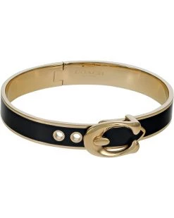 COACH Enamel Hinge Buckle Bangle Bracelet | Bracelets