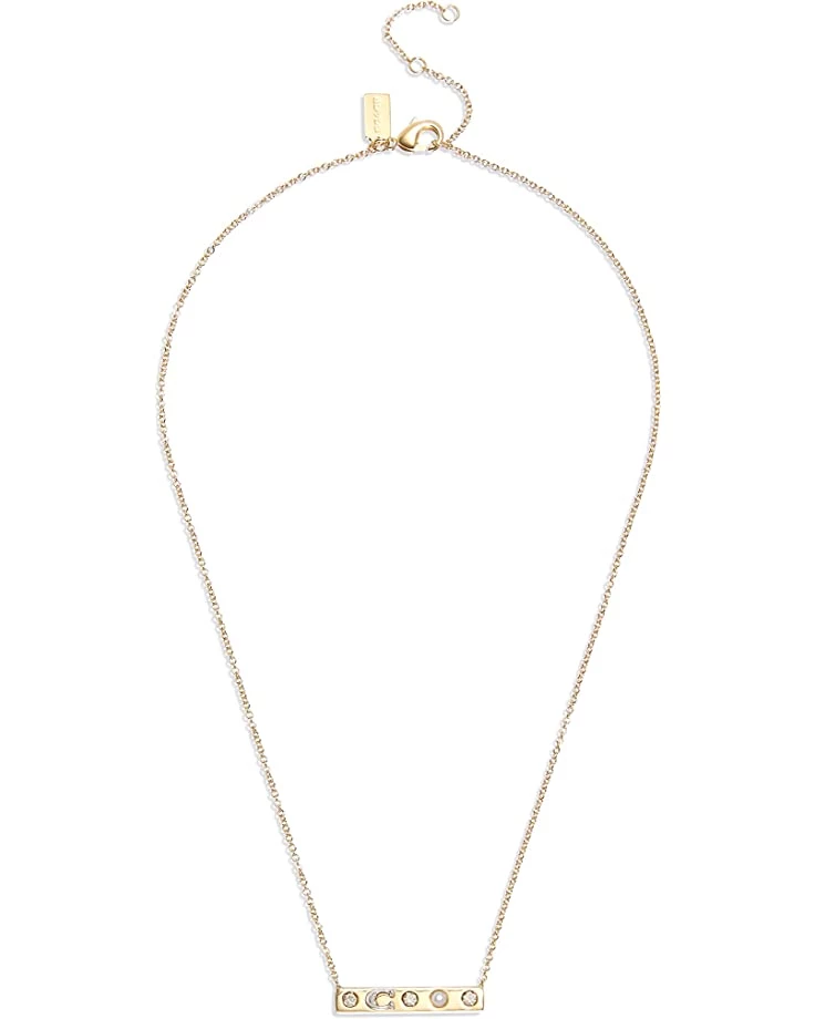 COACH Signature Stone Bar Necklace | Necklaces 3 COACH Signature Stone Bar Necklace | Necklaces