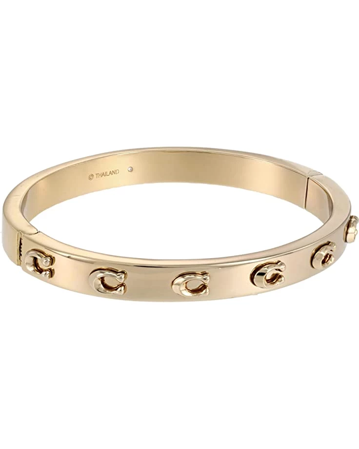COACH Pegged C Logo Hinged Bangle Bracelet | Bracelets 3 COACH Pegged C Logo Hinged Bangle Bracelet | Bracelets