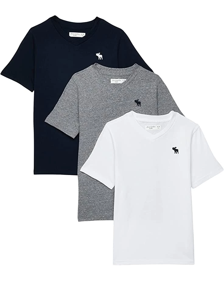 abercrombie kids 3-Pack Icon Crew Tee (Little Kids/Big Kids) | Shirts & Tops 8 abercrombie kids 3-Pack Icon Crew Tee (Little Kids/Big Kids) | Shirts & Tops - Image 6