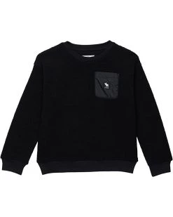 abercrombie kids Cozy Sherpa Crew Neck (Little Kids/Big Kids) | Hoodies & Sweatshirts