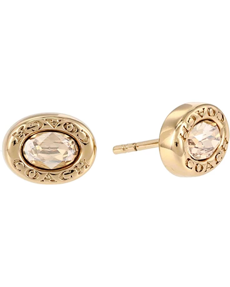 COACH Signature Logo Stud Earrings 3 COACH Signature Logo Stud Earrings