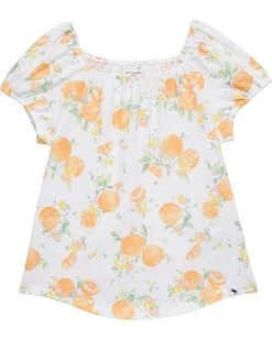 abercrombie kids Short Sleeve Jersey Femme Puff Sleeve - Pattern (Little Kids/Big Kids) | Shirts & Tops