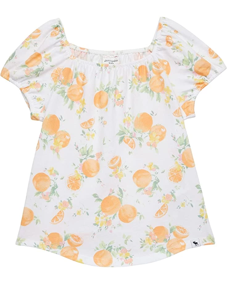 abercrombie kids Short Sleeve Jersey Femme Puff Sleeve - Pattern (Little Kids/Big Kids) | Shirts & Tops 3 abercrombie kids Short Sleeve Jersey Femme Puff Sleeve - Pattern (Little Kids/Big Kids) | Shirts & Tops