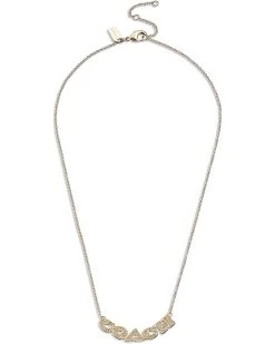 COACH Signature Logo Necklace | Necklaces