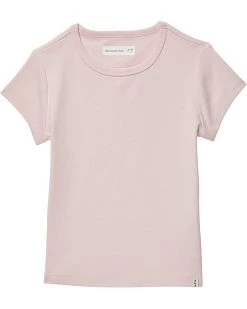 abercrombie kids Short Sleeve Slim Rib Baby Tee (Little Kids/Big Kids) | Shirts & Tops -COACH Sales Store 711 1ZMbApL. AC SR736920