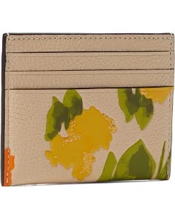 COACH Floral Printed Leather Flat Card Case | Wallets -COACH Sales Store 711R1LZQL. AC SR736920