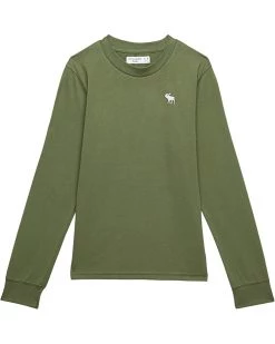 abercrombie kids Long Sleeve Basic Tee (Little Kids/Big Kids) | Shirts & Tops
