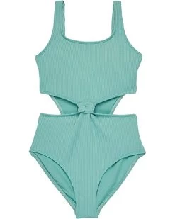 abercrombie kids Knot Front One-Piece (Little Kids/Big Kids) | Swimwear