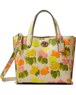 COACH Floral Printed Leather Willow Tote 24 | Handbags