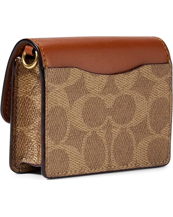 COACH Color-Block Coated Canvas Signature Half Flap Card Case | Wallets 4 COACH Color-Block Coated Canvas Signature Half Flap Card Case | Wallets - Image 2