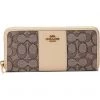 COACH Box Program Signature Jacquard Slim Accordion Zip | Wallets