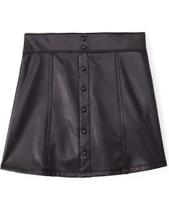 abercrombie kids Faux Leather Button Circle Skirt (Little Kids/Big Kids) | Skirts