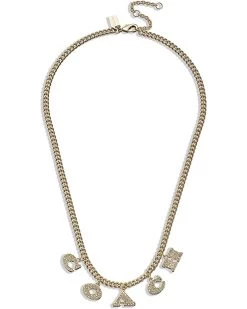 COACH Signature Logo Charm Necklace | Necklaces