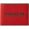 Slim Billfold in Pebble Leather with Coach Leatherware Branding | Wallets