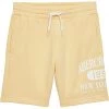 abercrombie kids Overt Logo Above The Knee Fleece Shorts (Little Kids/Big Kids)