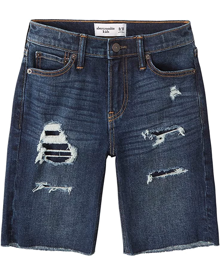 abercrombie kids Raw Denim Shorts (Little Kids/Big Kids) 3 abercrombie kids Raw Denim Shorts (Little Kids/Big Kids)