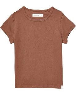 abercrombie kids Short Sleeve Slim Rib Baby Tee (Little Kids/Big Kids) | Shirts & Tops -COACH Sales Store 81Fu1Q7xG6L. AC SR736920