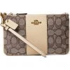 COACH Box Program Signature Jacquard Small Wristlet | Handbags