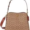 COACH Coated Canvas Signature Willow Shoulder Bag | Handbags -COACH Sales Store 81OodpSypZS. AC SR736920