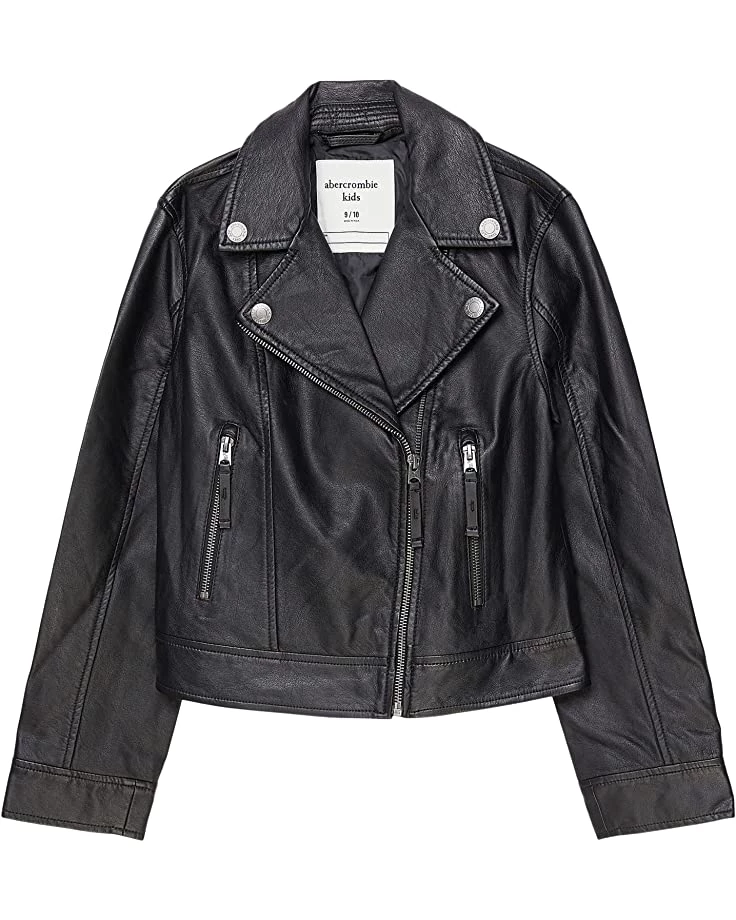 abercrombie kids Biker Jacket (Little Kids/Big Kids) | Coats & Outerwear 3 abercrombie kids Biker Jacket (Little Kids/Big Kids) | Coats & Outerwear