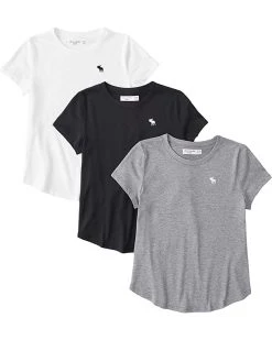 abercrombie kids Core Crew Multi Pack (Little Kids/Big Kids) | Shirts & Tops