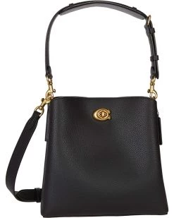 COACH Polished Pebble Leather Willow Bucket | Handbags