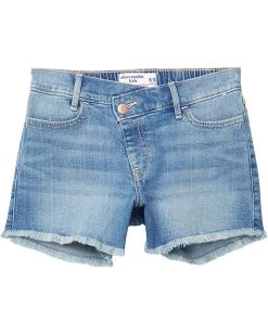 abercrombie kids High-Rise Mini Mom - Medium Asymmetrical (Little Kids/Big Kids) | Shorts