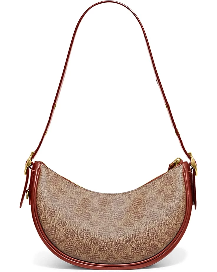 COACH Coated Canvas Signature Luna Shoulder Bag | Handbags 6 COACH Coated Canvas Signature Luna Shoulder Bag | Handbags - Image 4