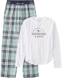 abercrombie kids Flannel Pajama Set (Little Kids/Big Kids) | Sleepwear -COACH Sales Store 81tAEvUMjwL. AC SR736920
