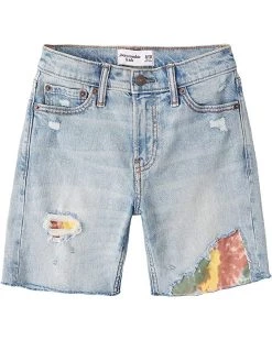abercrombie kids Patchwork Denim Shorts (Little Kids/Big Kids)