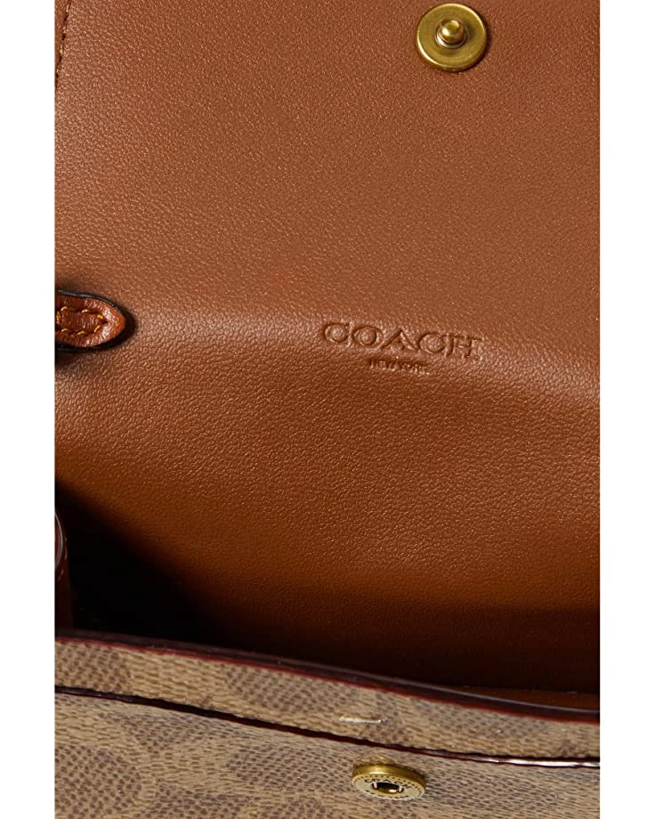 COACH Color-Block Coated Canvas Signature Half Flap Card Case | Wallets 5 COACH Color-Block Coated Canvas Signature Half Flap Card Case | Wallets - Image 3