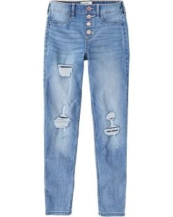 abercrombie kids Fashion Shred/Med Shred in Medium (Little Kids/Big Kids) | Jeans