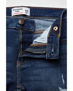 abercrombie kids Stacked Jeans in Stacked Medium Paint Splatter (Little Kids/Big Kids) -COACH Sales Store A1c2tit E3L. AC SR736920